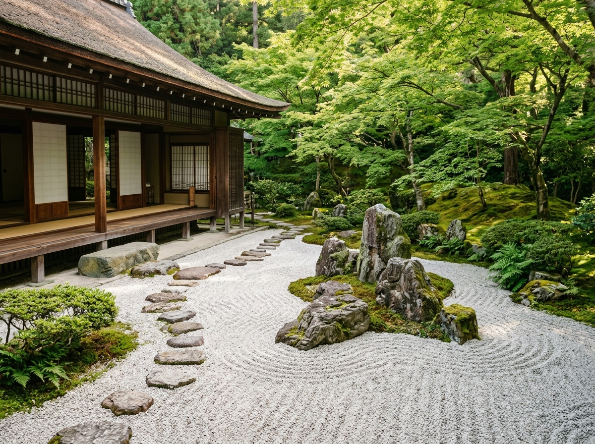日本庭園：余白と導線